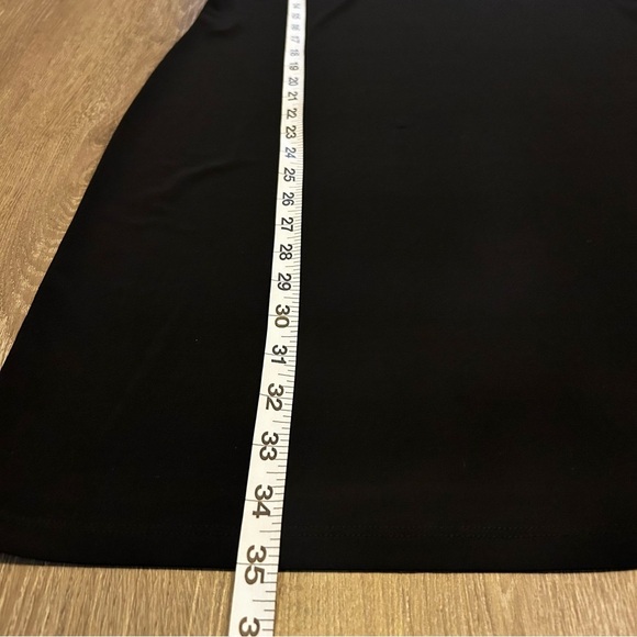 Michael Kors Small Black Bodycon Mini Sleeveless Dress with Gold Eyelets - Picture 4 of 5